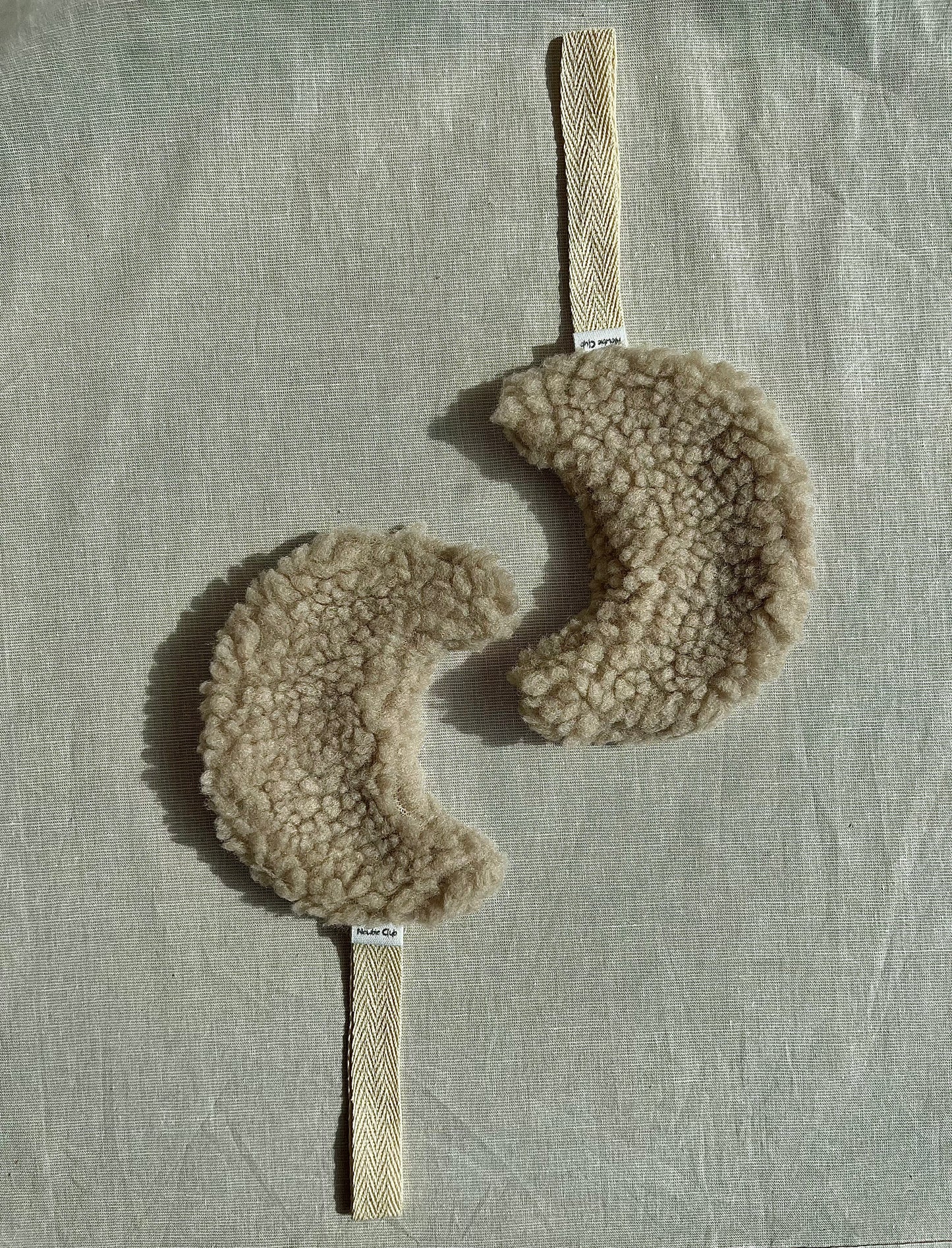 Teddy Bouclé Moon Schnulleranhänger