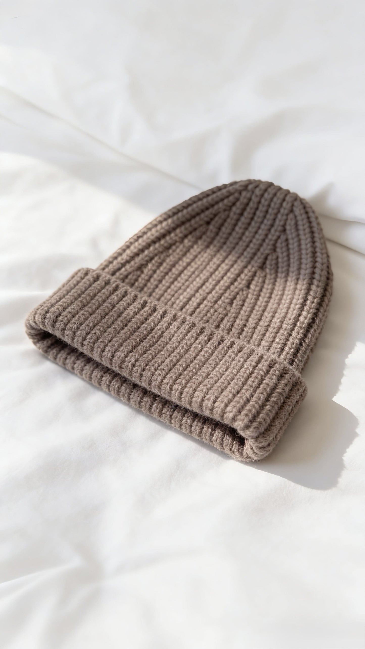 Strickmütze - in Taupe
