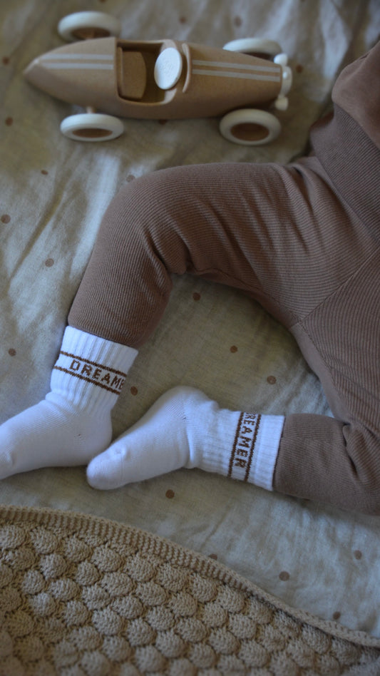 Ribbed Pants in Mocha Mousse