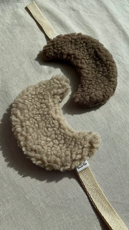 Teddy Bouclé  Moon Schnulleranhänger