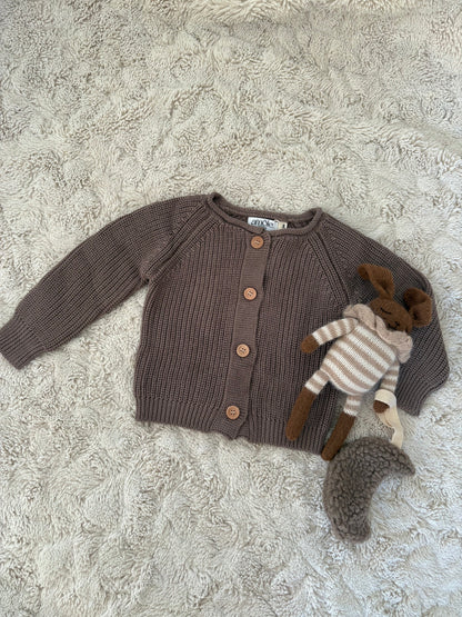 Strickjacke - Hello, I'm new here - in Taupe