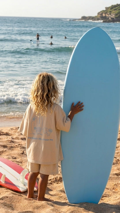 Oversized Beach Set – T-Shirt & Shorts im Matching Look