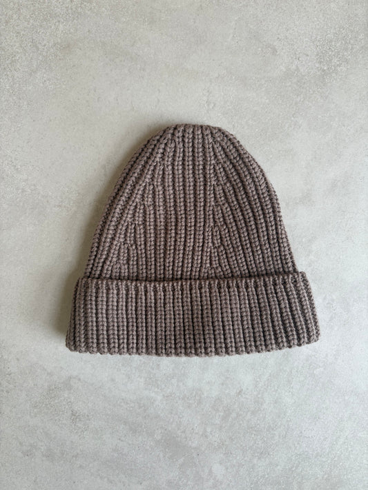 Strickmütze - in Taupe