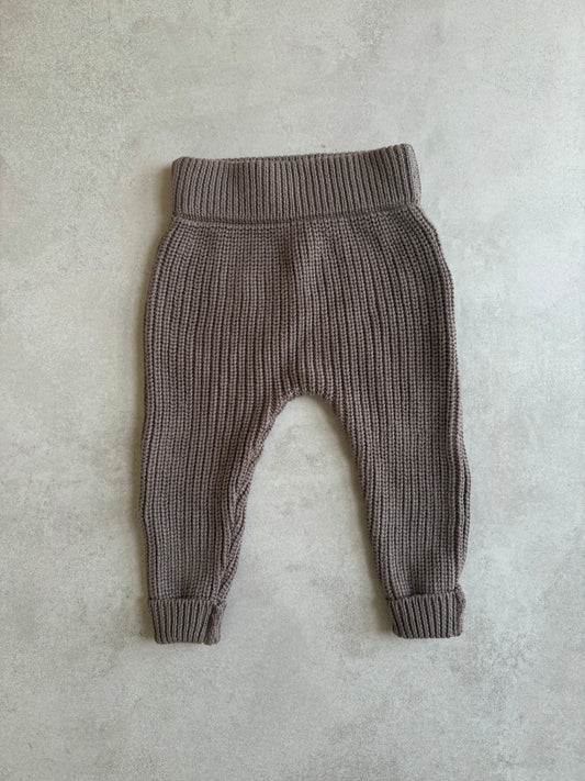 Strickleggings - in Taupe