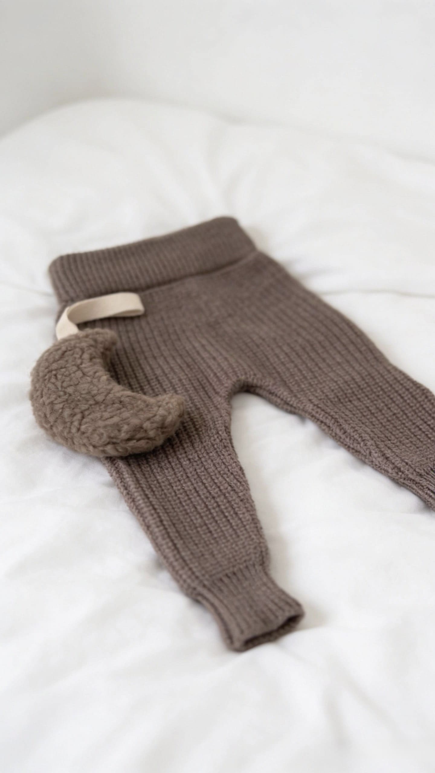 Strickleggings - in Taupe